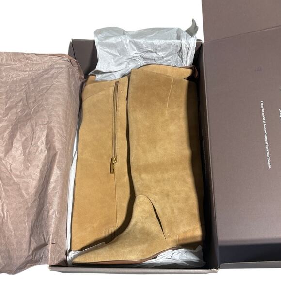 Franco Sarto Women's Martin Kitten Heel Pointed Toe Knee High Dress Boots - Picture 5 of 7